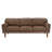 Hewett Tan Oxford Leather Sofa