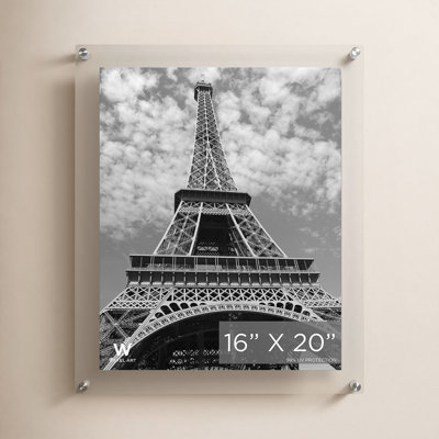 Clear UV-Grade Acrylic Modern Floating Picture Frame