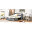 Grand lit gris avec espace de rangement stable et spacieux-306565589-306565593