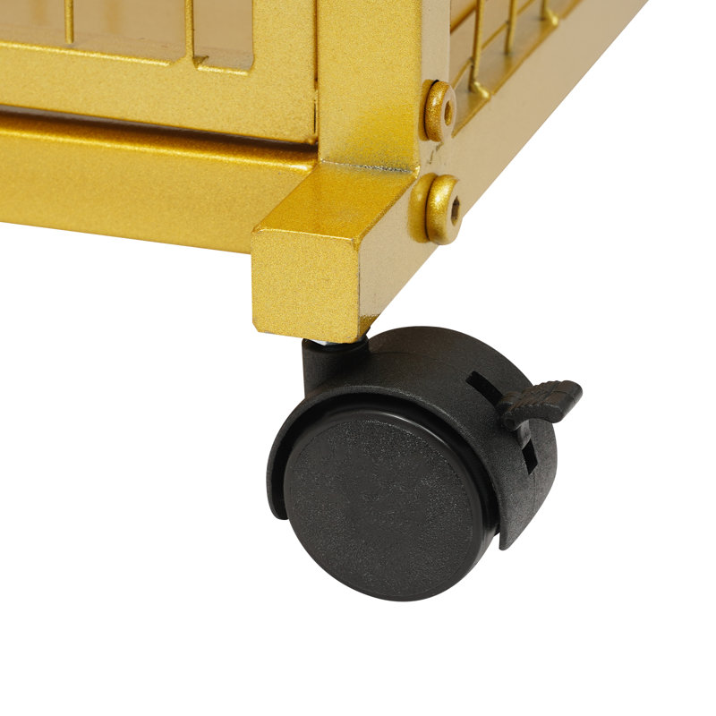 Support de rangement pour papier sur pied à 16 niveaux, H 59,06 po x l 39,37 po x P 12,6 po, Doré