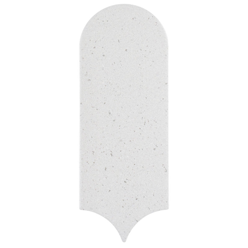 Picole Shanette 3-in. x 9-in. Popsicle Terazzo Look  Satin Ceramic Wall Tile, Gray