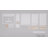 36'' Bathroom Vanity Sink Base with Drawers Cabinet in Light Gray Shaker