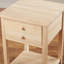 Table de bout en bois avec rangement Manatuto