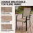 5-Piece Outdoor Dining Set with 4 Regular Chairs & Rectangular Table for Garden, Backyard, Poolside, Deck - Brown-364747434