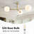 3-Light Glass Semi Flush Mount-1555562305