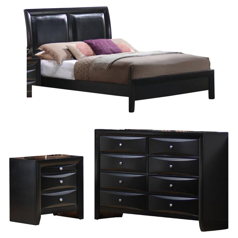 Ensemble de chambre configurable avec lit plateforme california king Leblanc