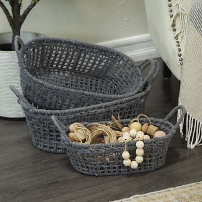 Rosalind Wheeler Fabric Decorative Basket