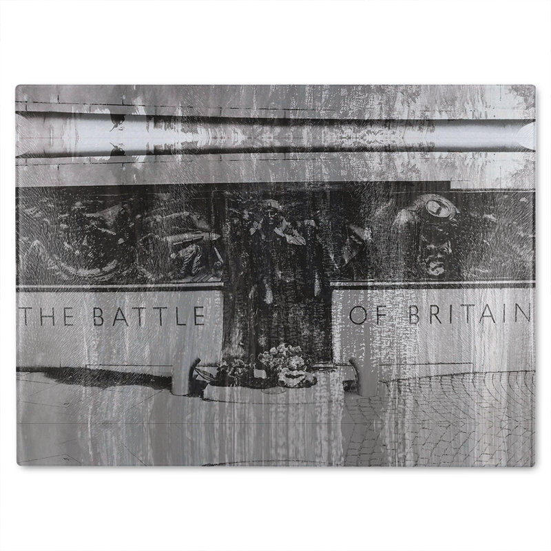 Battle Of Britain London Glass Chopping Board, 28cm L x 20cm W