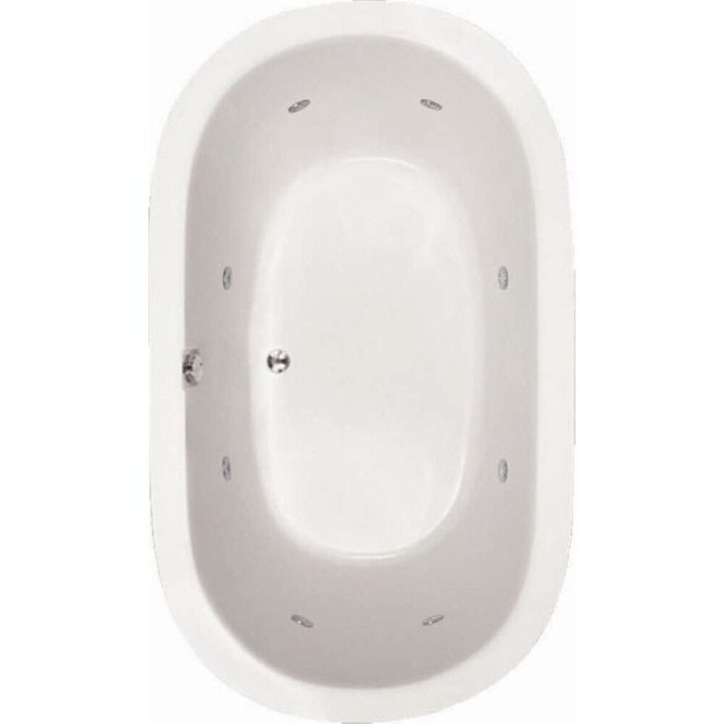 Lorraine 60'' L Bathtub, White, Satin Brass