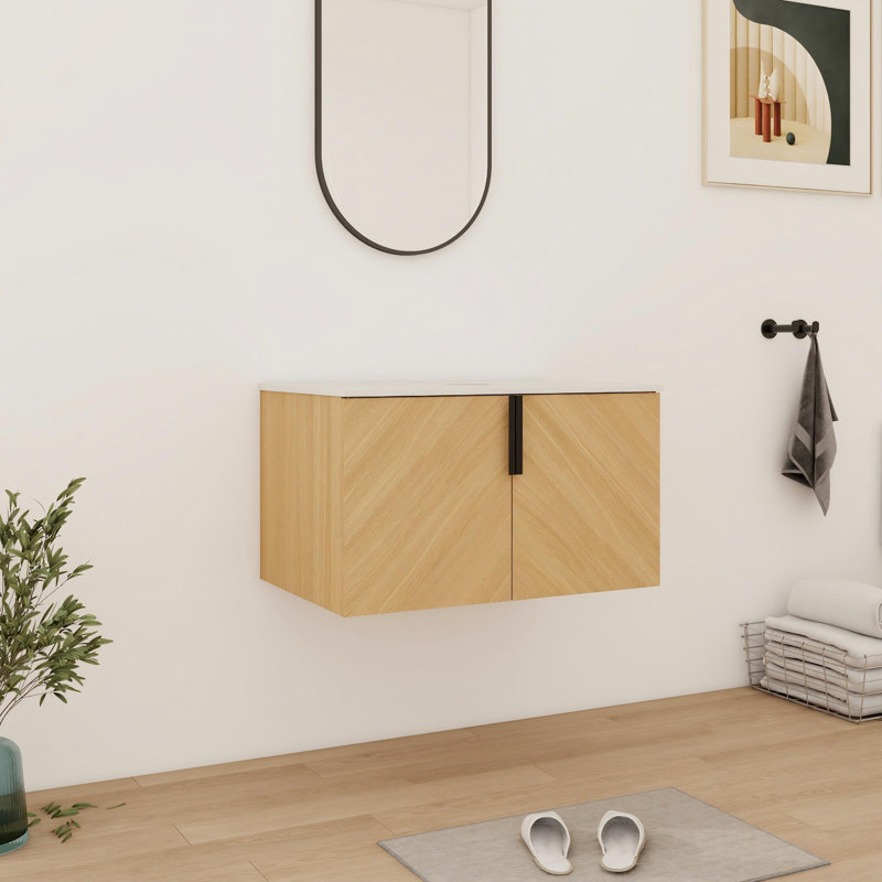 30" Wall-Mounted Bathroom Vanity  Base