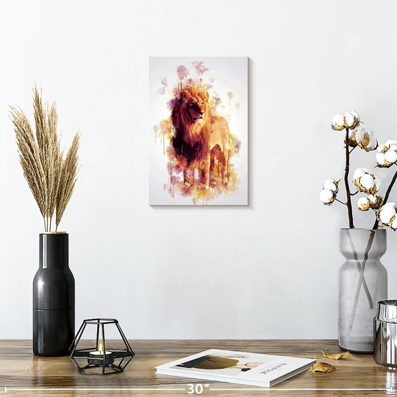 Brampt Lion Stance, 12" H x 8" W