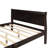 Queen Size Wood Platform Bed With Headboard And Wooden Slat Support-1262792969