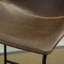 Tabourets de bar en cuir Lotusville, lot de 2