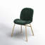 Chaise d'appoint rembourrée en velours Gleno-1481443284