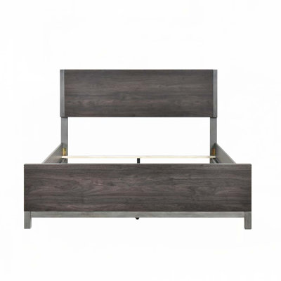 Mobilier de chambre à coucher moderne et élégant 1pc beau lit brunâtre