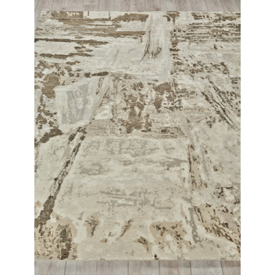 Luxury Laureno Hand Knotted Abstract Indoor Rug