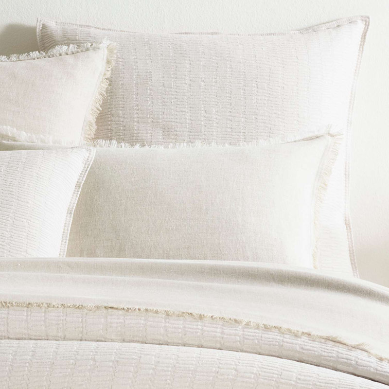 Roark Matelasse Sham, Euro, Plaster