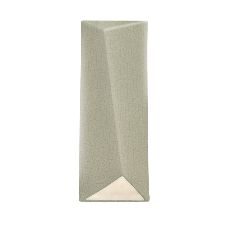Torrie LED Outdoor Flush Mount, Celadon Green Crackle