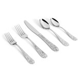 Orchid 5 - Piece Stainless Steel Flatware Set - Service for 1