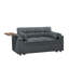 Canapé-lit en chenille de 70 po avec accoudoirs avec rangement, port USB et table d'appoint Jubilo-1773431842