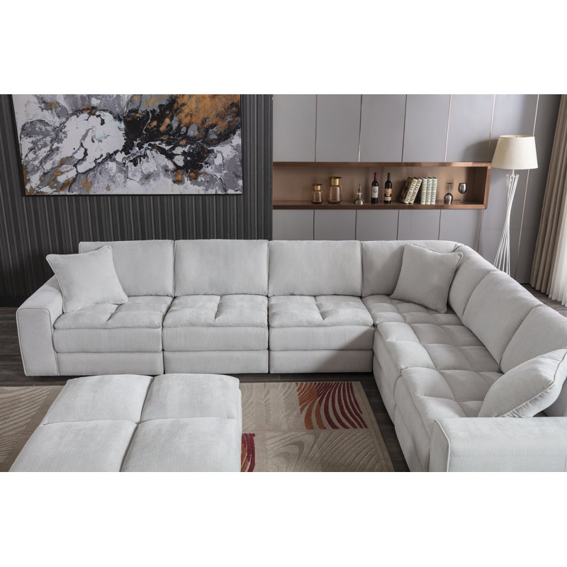 Buchanon Upholstered L-Shaped Sectional Reversible