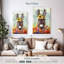 Donkey Floral Crown sur impression sur toile-1259823146