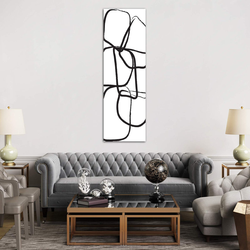 Abstract Iv by Honeymoon Hotel - Wrapped Canvas Panoramic Print, 30.48 cm H x 91.44 cm W x 1.91 cm D