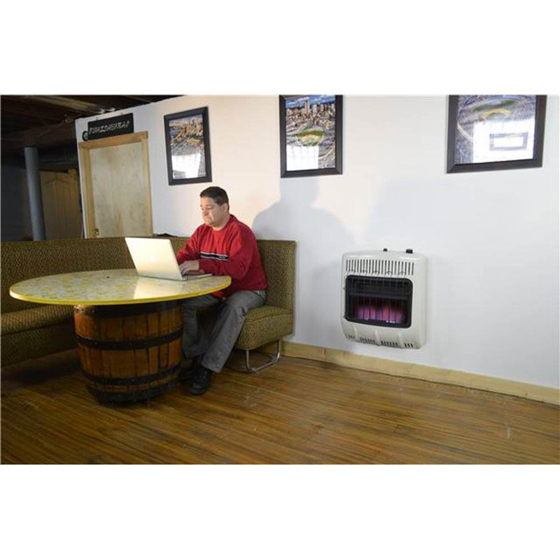 Mr. Heater 20000 BTU Natural Gas Compact Space Heater with Adjustable Thermostat