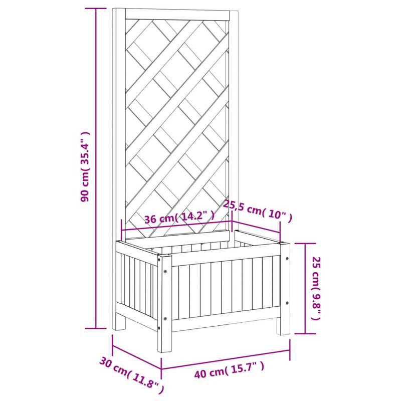Bromsey Planter Box, Grey