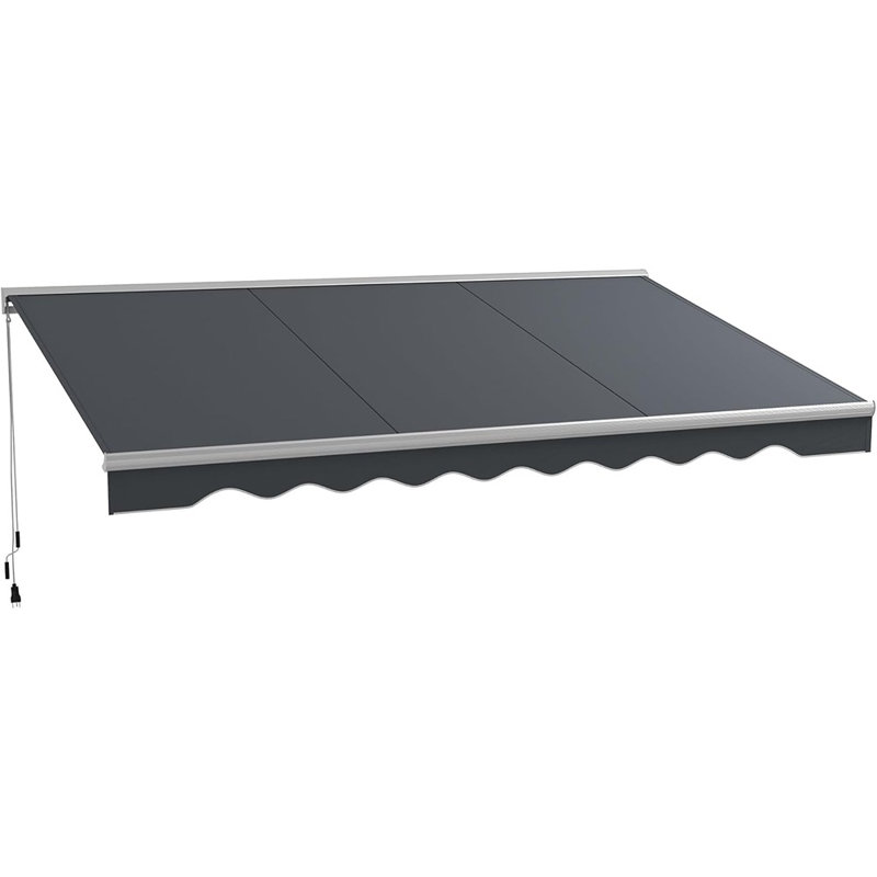 Auvent électrique 16,5 pi x 10 pi avec lumières DEL, rétractable ...