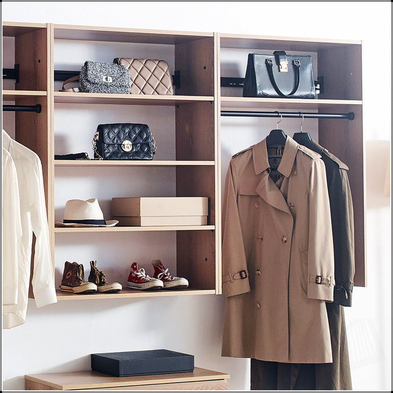 Système de placard modulaire Devi Oak, personnalisable et peu encombrant pour les maisons modernes