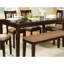 Table de salle à manger avec finition - style transitionnel, salle de fabrication en placage de chêne, 36 po x 60 po