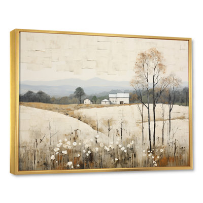 Bold Muted Tone Countryside Landscape I - Countryside Framed Art