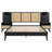 Cherno Wooden Rattan Bed Frame-284860285