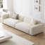 Canapé modulaire en velours blanc-137004222