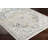 Rectangle Denisia Oriental Machine Woven Polyester Area Rug in Cream/Blue-639763404