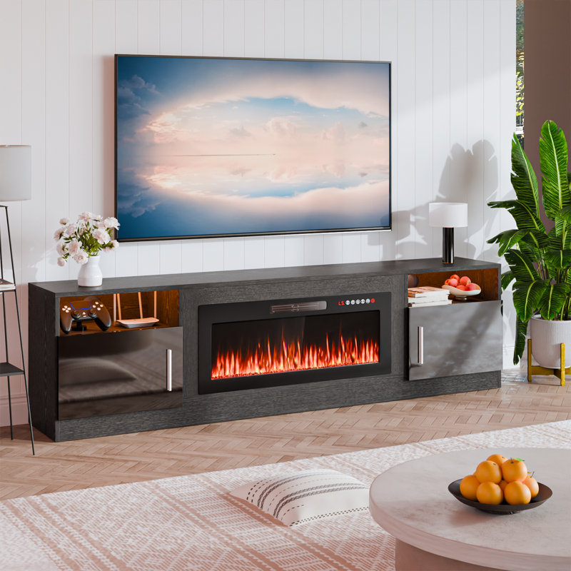 Alazik 80 Inch Fireplace Tv Stand With Fireplace
