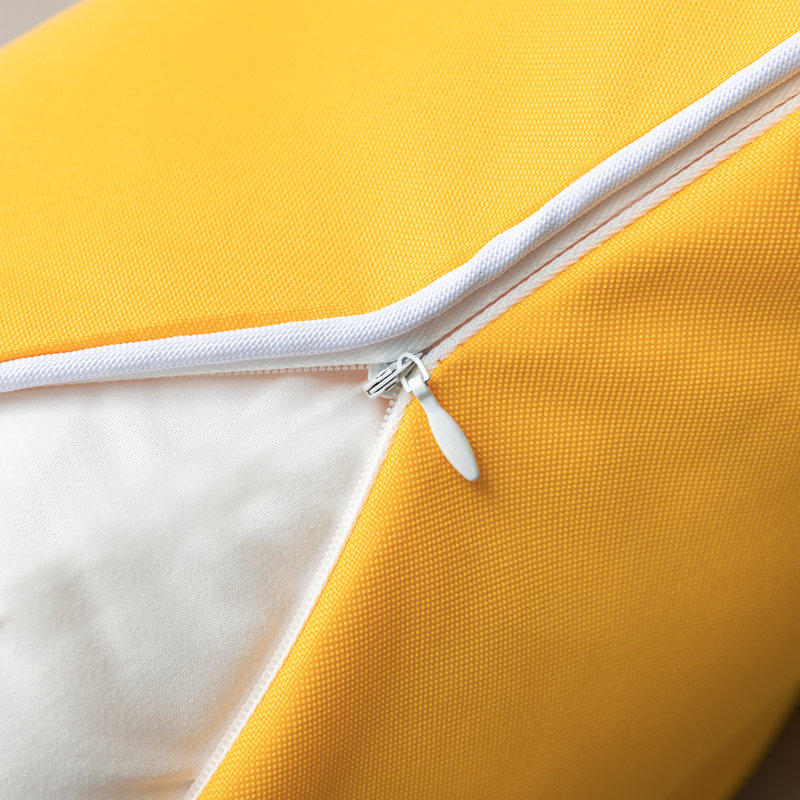 Yellow 18" x 18" Reversible Outdoor Throw Pillow Set