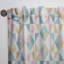 Panneau de rideau simple semi-diaphane avec passe-tringle Mid-Century Diamond II-598459207