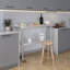 Table en acier inoxydable avec dosseret et roulettes AmGood. NSF.-90296356