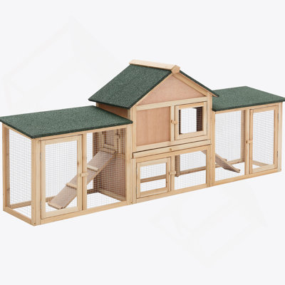 Outstanding Outdoor Rabbit Hutch With Multiple Functionalities For Pets' Comfort