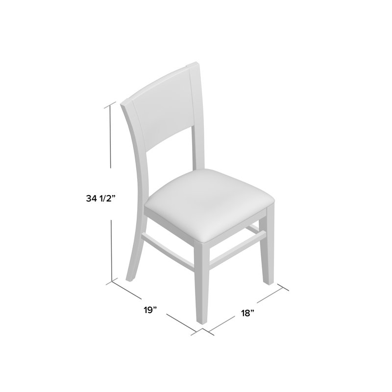 19'' H Tufted Upholstered Beech Side Chair