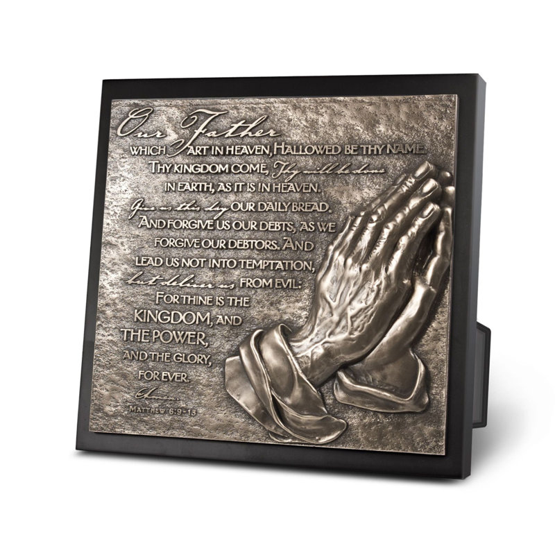 Tabletop Plaque The Lords Prayer Hands
