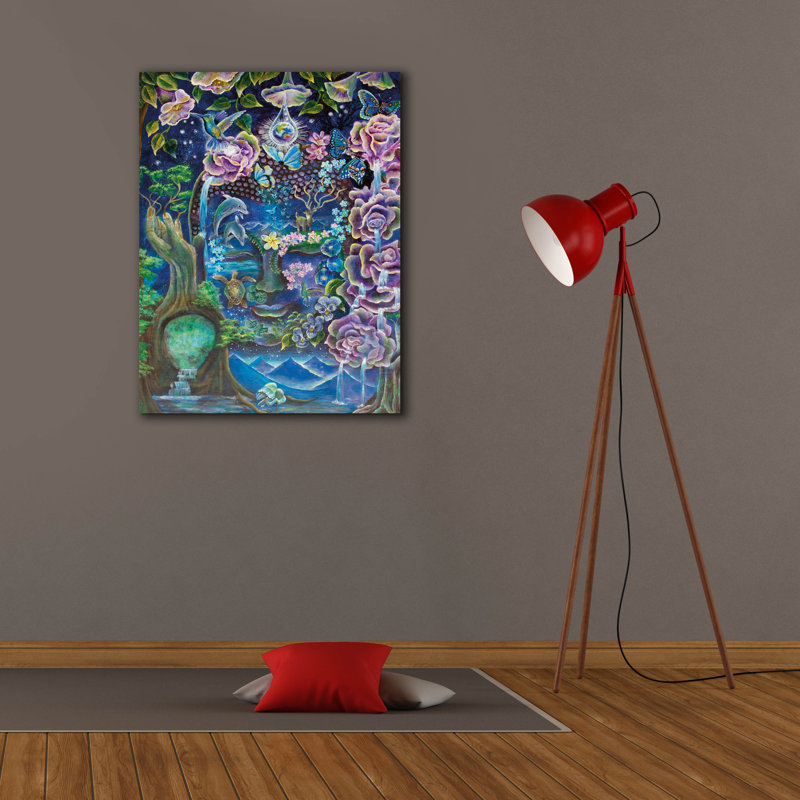  «The Mind's Garden» par Verena Wild, art mural sur toile, H 34 po x l 26 po