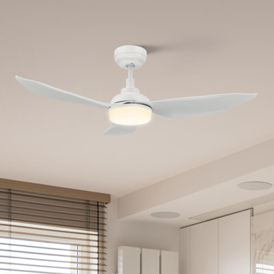 Ventilateur de plafond intelligent 45 po avec télécommande Daisy, ensemble d'éclairage inclus, fonctionne avec l'assistant Google et Amazon Alexa, raccourci Siri
