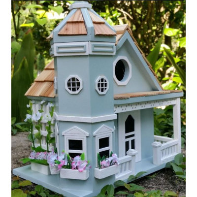 Fledgling Series Flower Pot Cottage 9 in x 7.5 in x 6.5 in Birdhouse