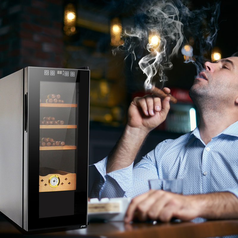 35 humidificateurs à cigares d'une capacité de 250 litres avec fonction de refroidissement et de chauffage