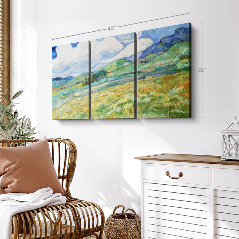 "Paysage de Saint Remy" sur toile, H 45 po x l 28 po