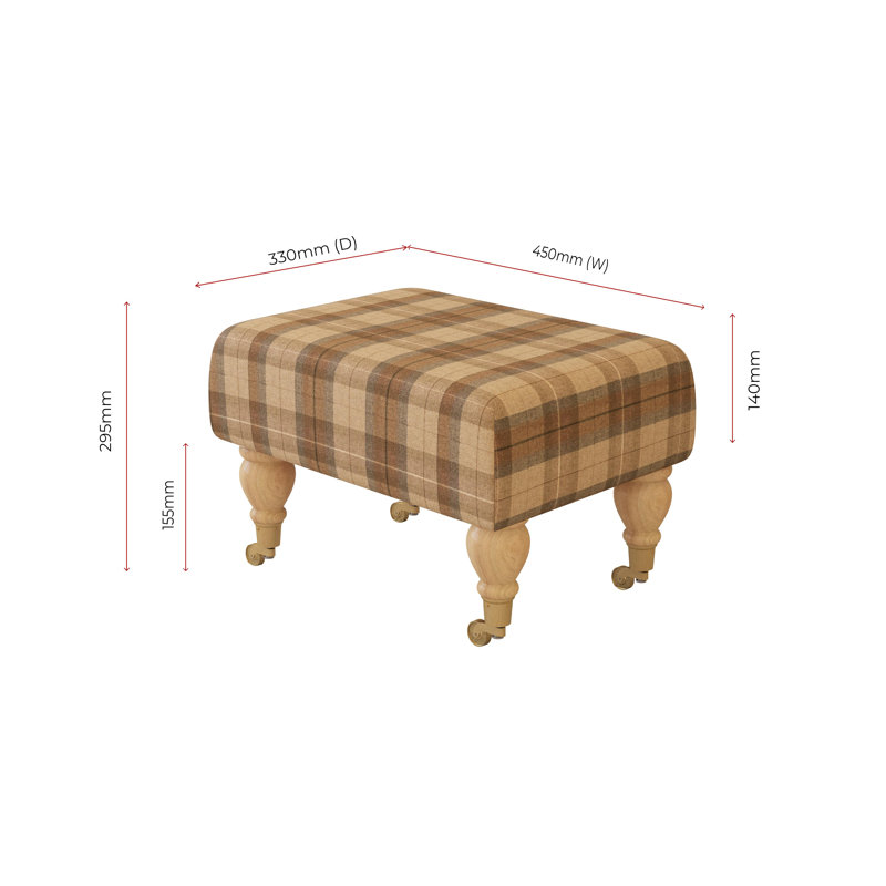 Manufactured Wood Accent Stool, Natural