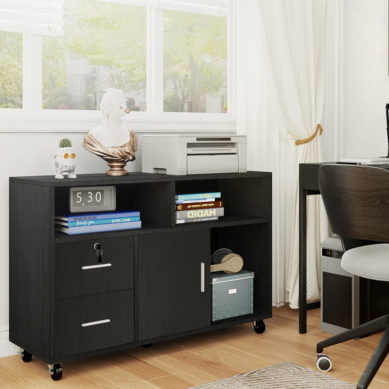 Mayaar 38'' Wide 2 -Drawer Mobile File Cabinet